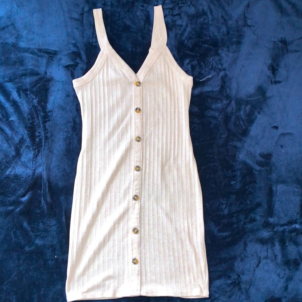 Cream knit dress